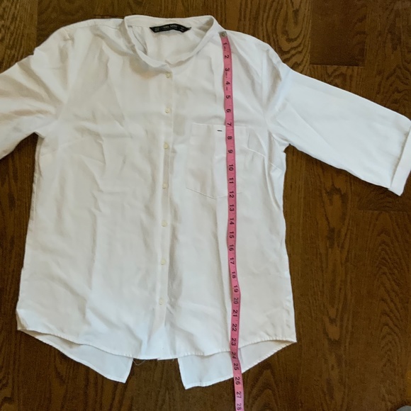 ZARA BASIC Button down shirt White. Size M. - Picture 9 of 9